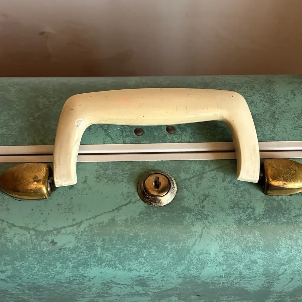 VTG 50s 60s Original Samsonite Shwayder Bros. Hard Shell Train Case Luggage